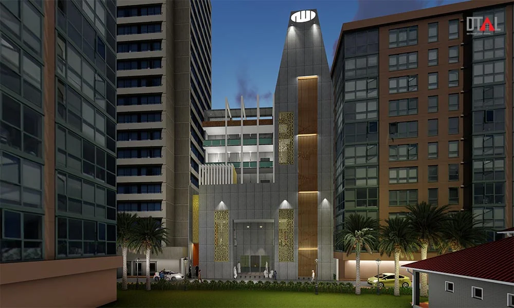 Baitun Nur Jame Masjid Exterior View (14)