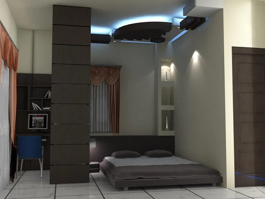 Contemporary Compact Bedroom
