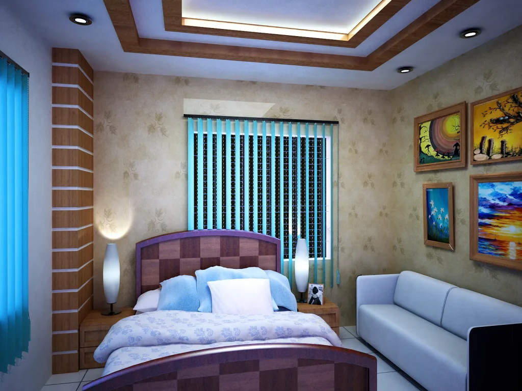 Contemporary Warm Textured Bedroom