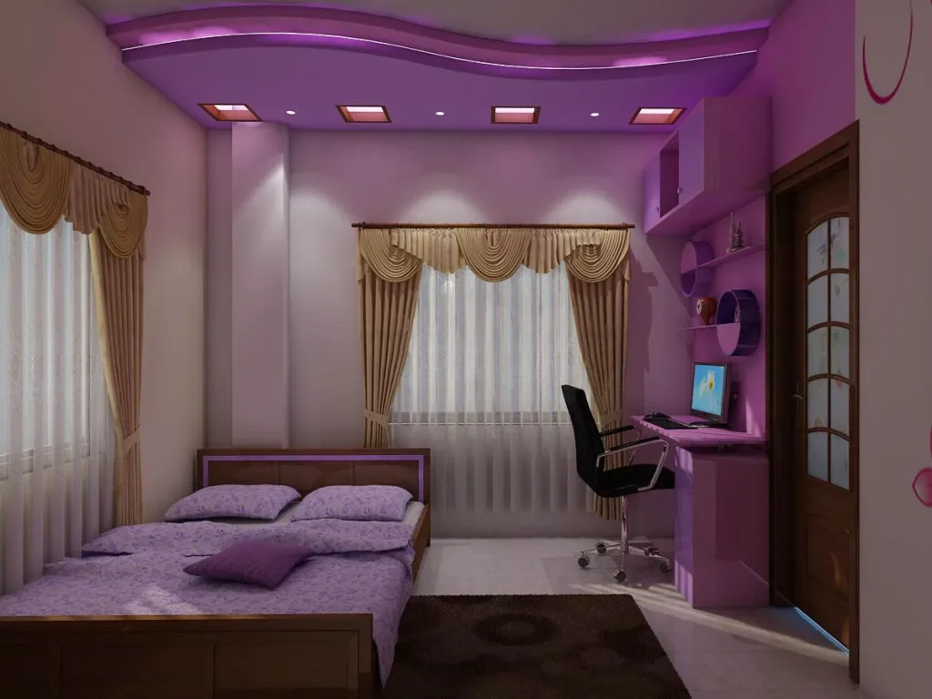 Lavender Themed Bedroom