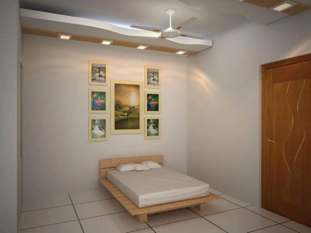 Minimalist Platform Bed Bedroom