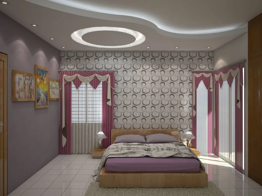 Modern Geometric Accent Bedroom