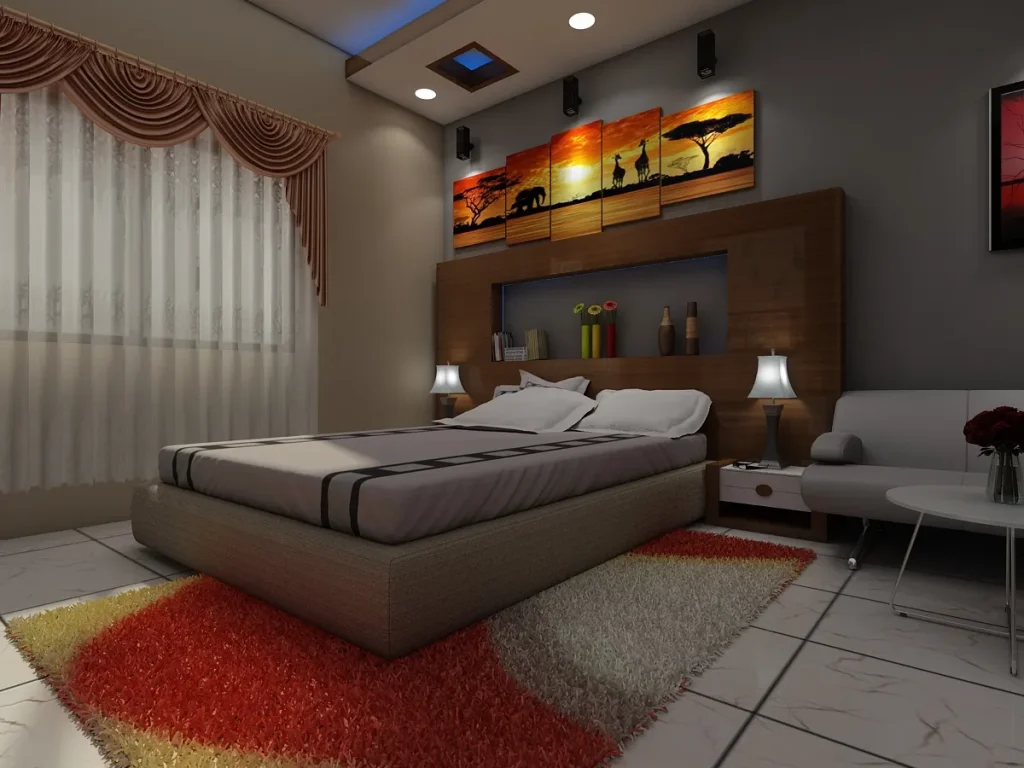 Modern Safari Themed Bedroom