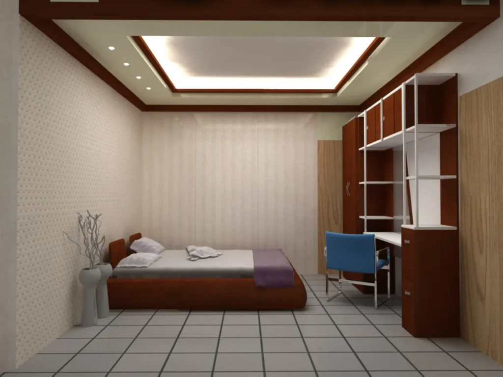 Neutral Study Bedroom