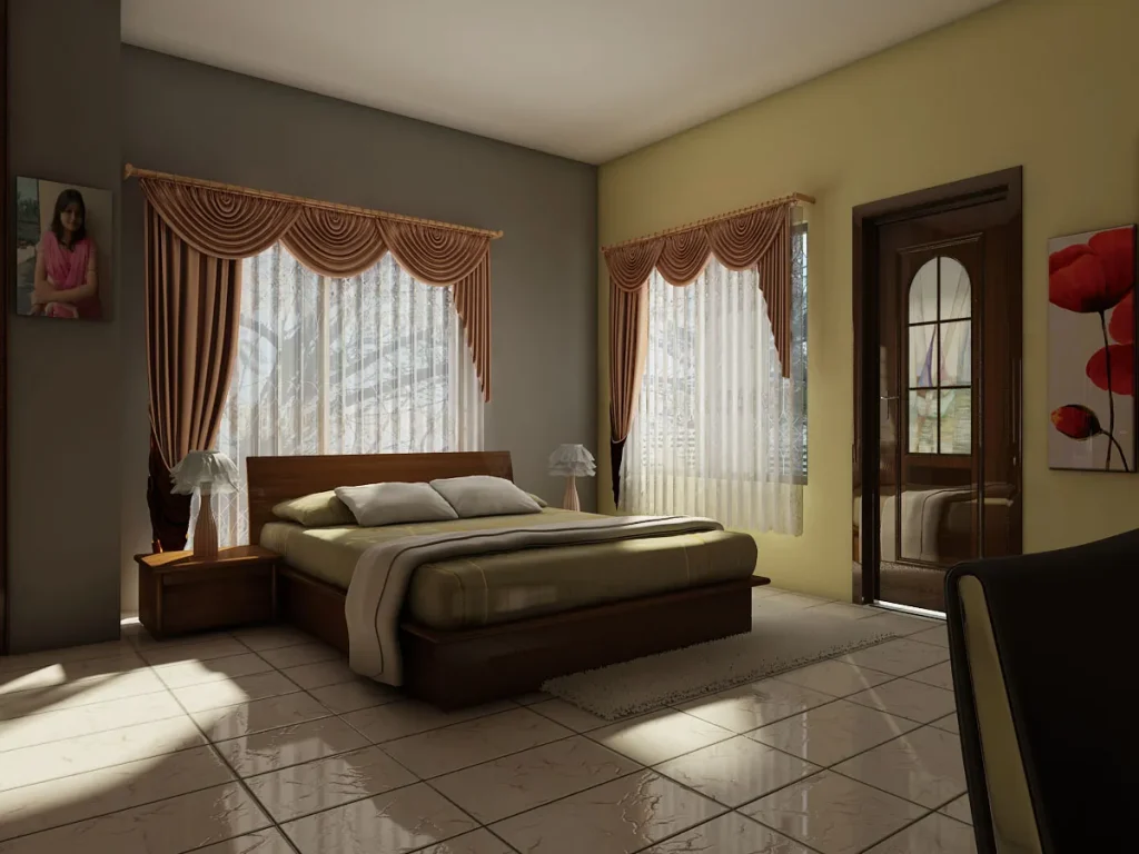 Symmetrical Traditional Bedroom