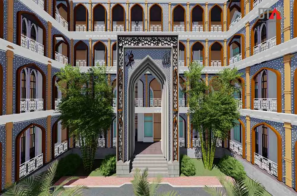 Tobarok Mosque Architectural Design View