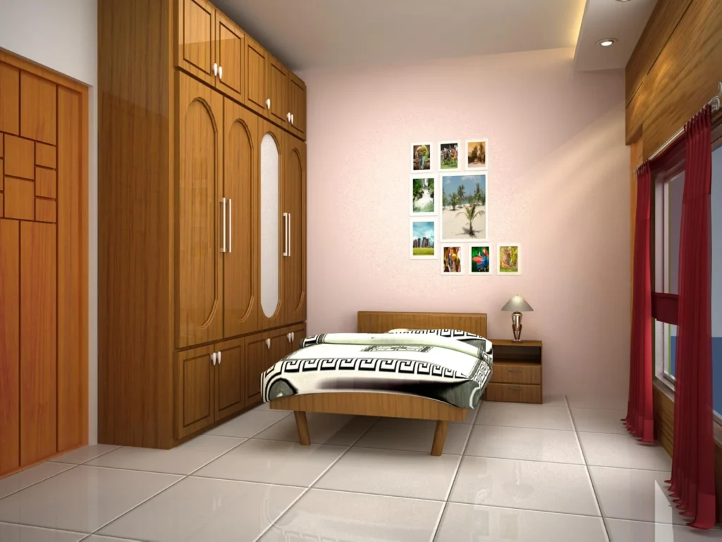 Transitional Minimalist Bedroom