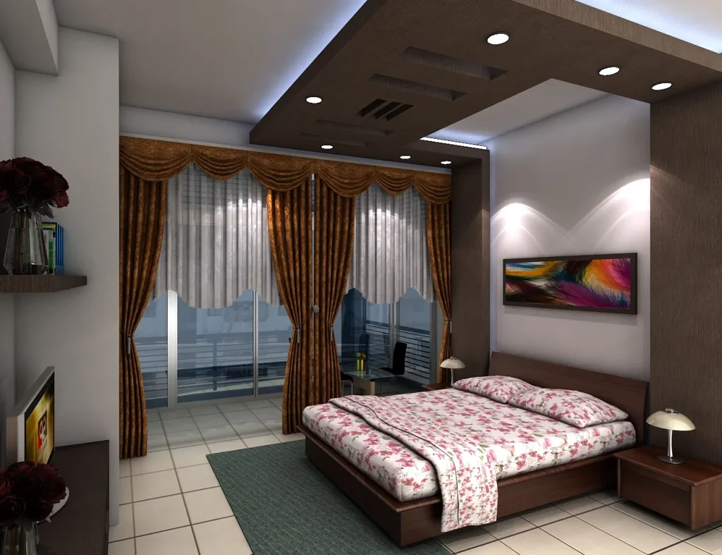 Warm Contemporary Bedroom