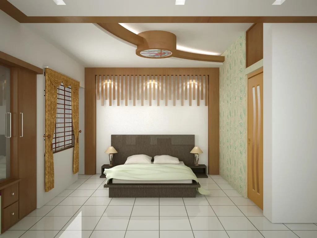 Wooden Accent Wall Bedroom