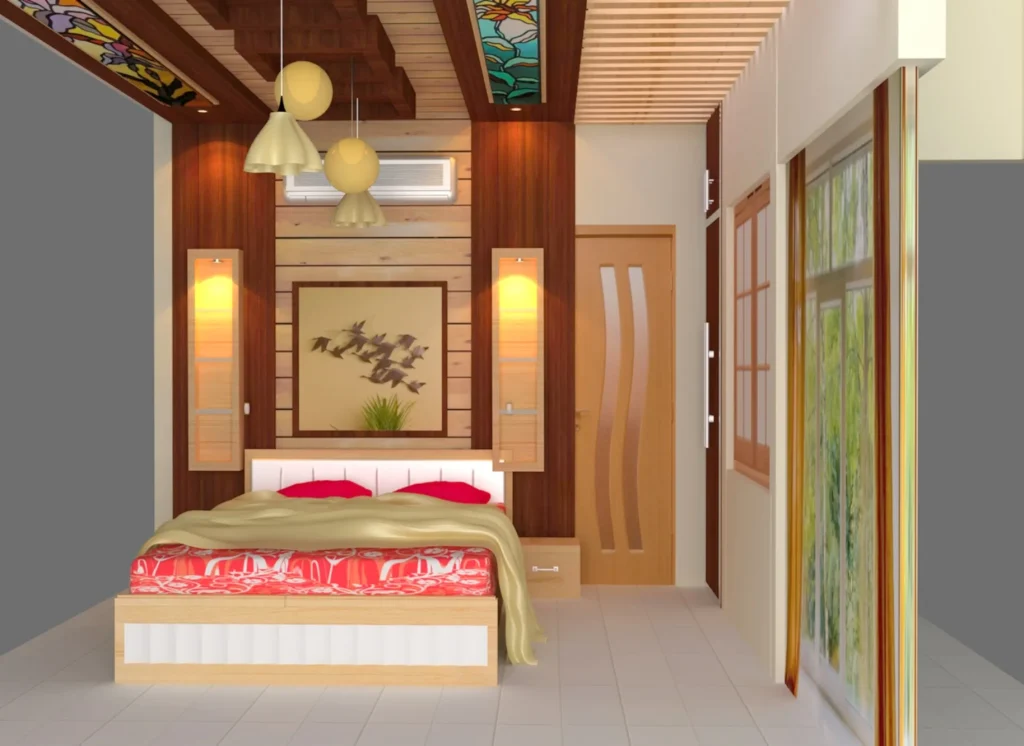 Wooden Panelled Bedroom