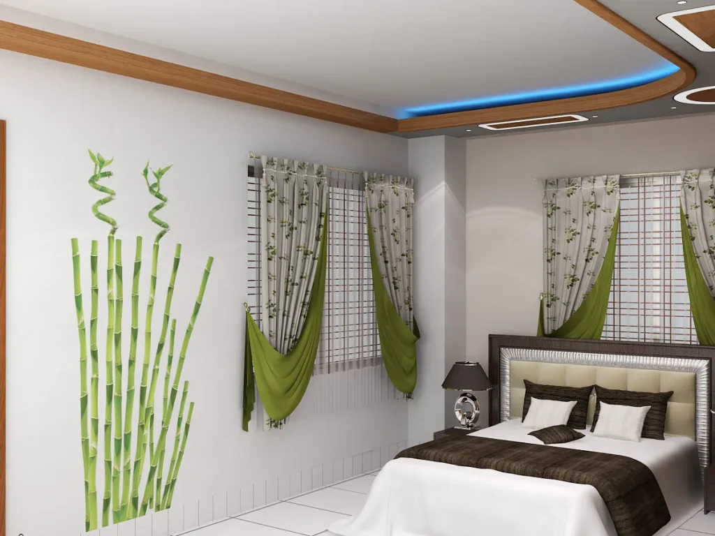 Zen Bamboo Nature Theme Bedroom
